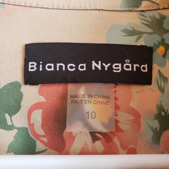Bianca Nygard Floral Button Jacket Womens Size 10 - Picture 3 of 8